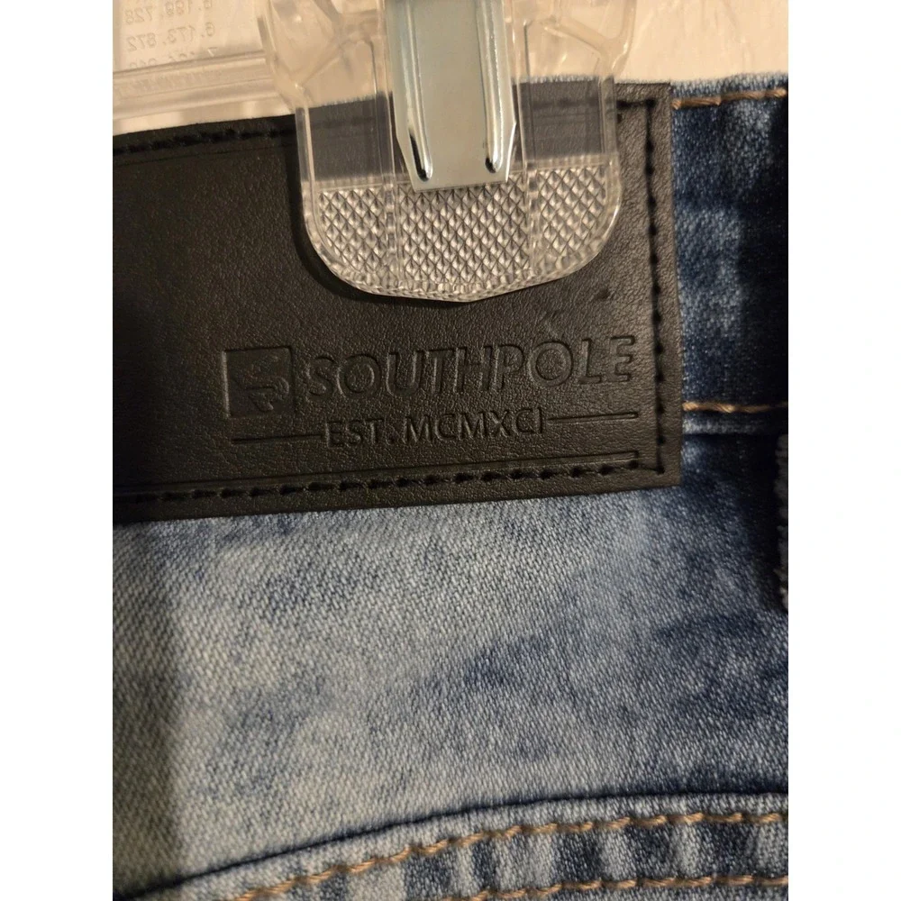 Southpole Active‎ Flex Jeans Mens 34 X 32  Blue Denim  Skinny